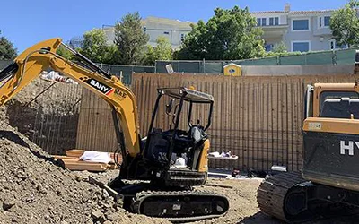 Luxury restaurant interior with mezzanine design by R Builders