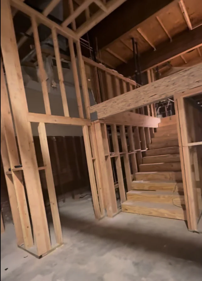 Kitchen with Taj Mahal stone island