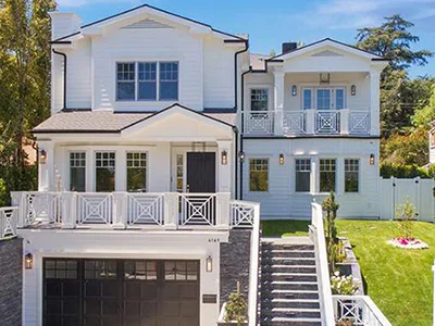 Hazeltine home construction project in Sherman Oaks by R Builders