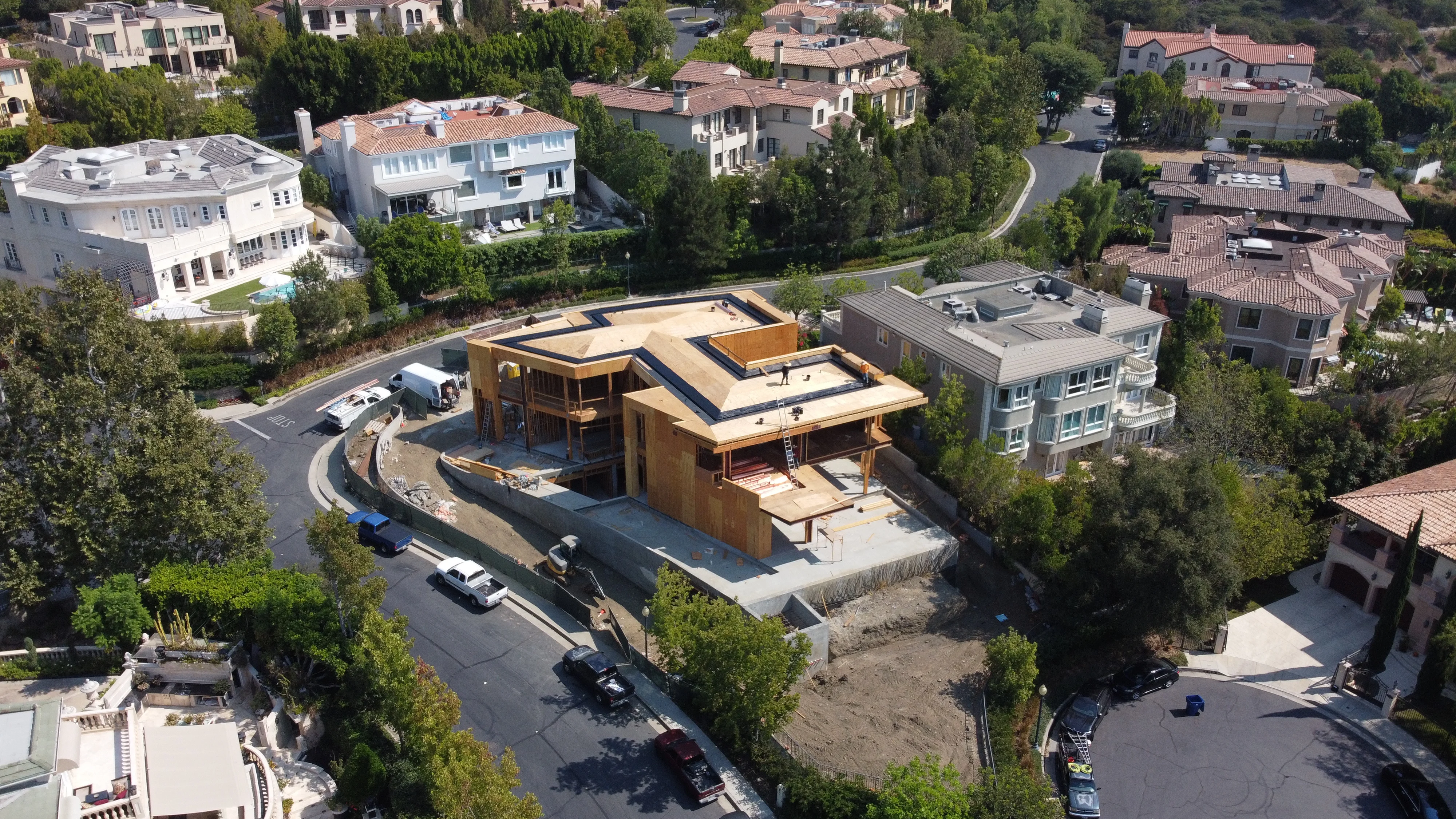 Kitchen with Taj Mahal stone island