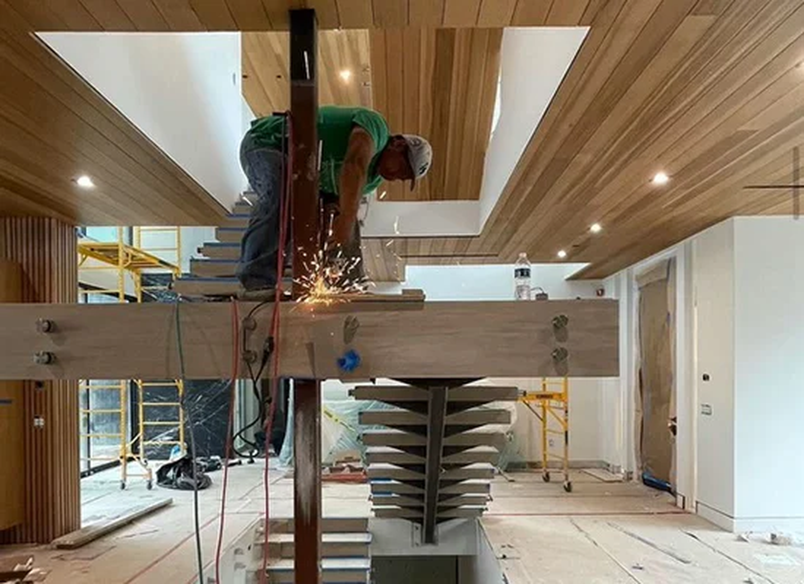 Luxury home renovation and structural remodeling work by R Builders in Los Angeles